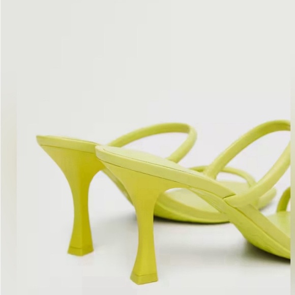 NWT MANGO Square Toed heeled sandals - Picture 2 of 5